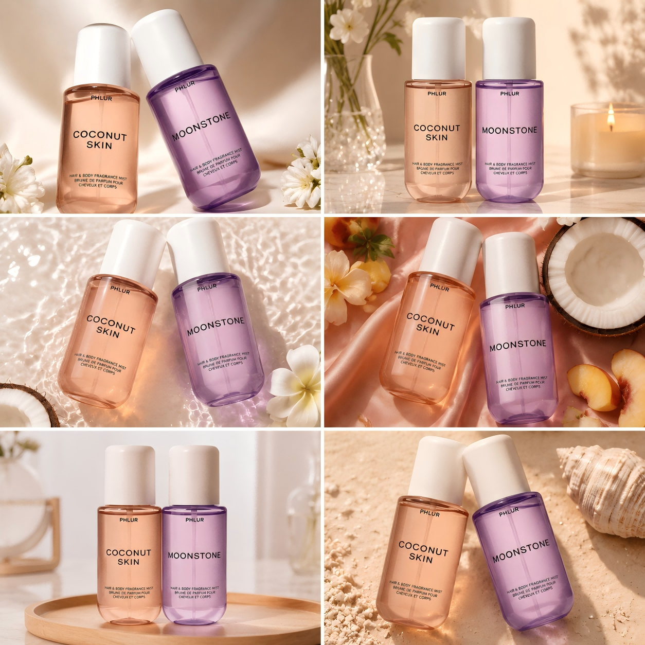 Fragrance Perfume For Hair - PHLUR Coconut Skin & Moonstone Hair
