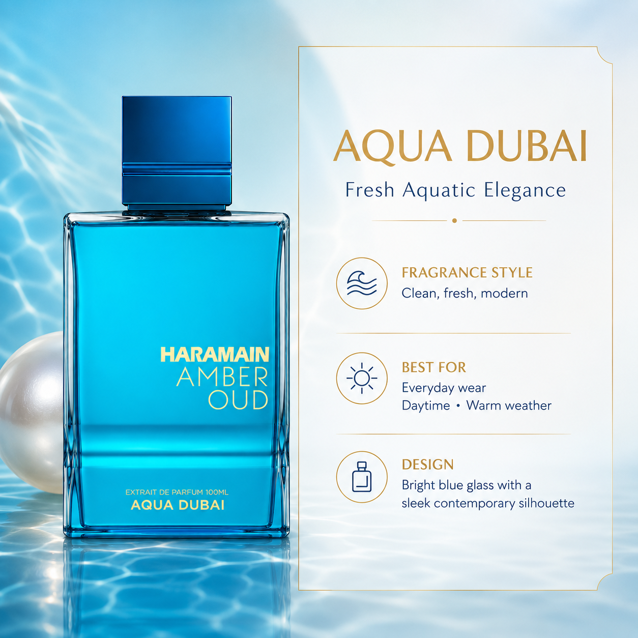 Al Haramain Amber Oud Aqua Dub - đánh giá và giá Perfume Aqua Fragrance
