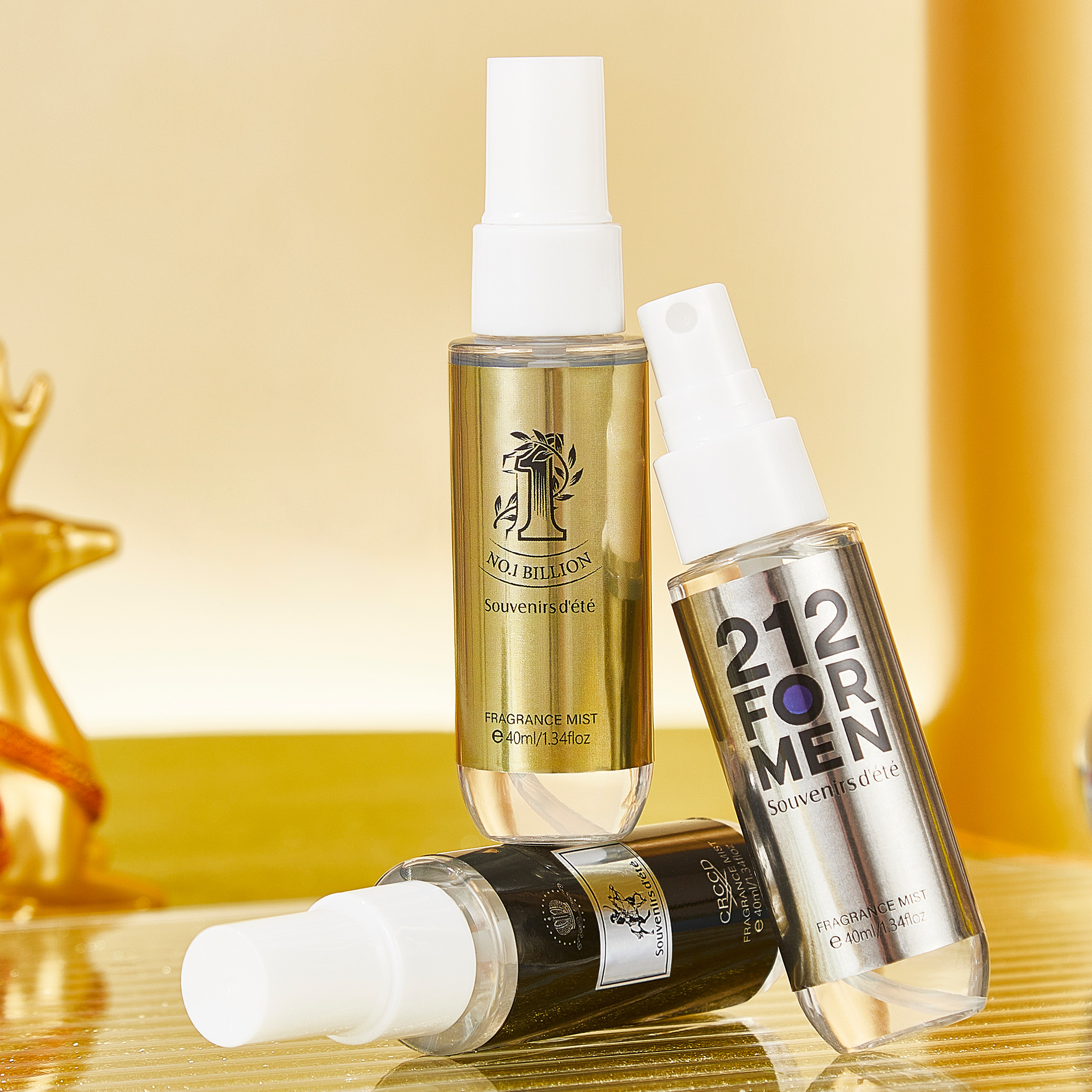 4pcs Black Gold Men's Perfume, - đánh giá và giá Fragrance Perfume For Hair