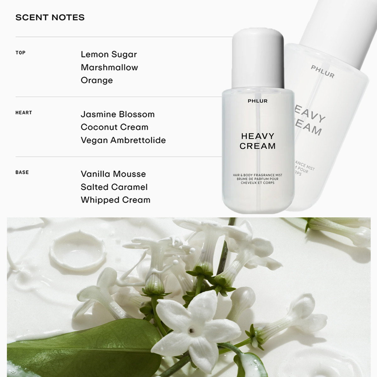 PHLUR Heavy Cream Body Spray - - đánh giá và giá Fragrance Perfume For Hair
