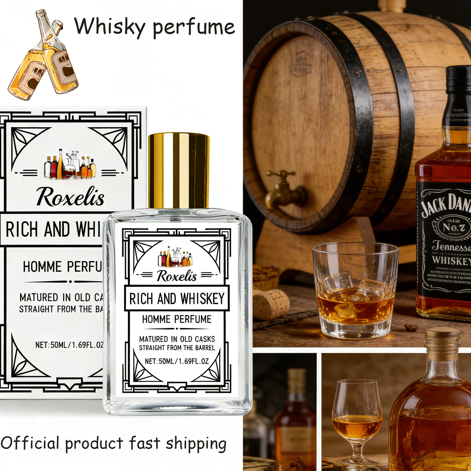 Roxelis 50ml Charm Whisky Men' - đánh giá và giá Pure Perfume Fragrance